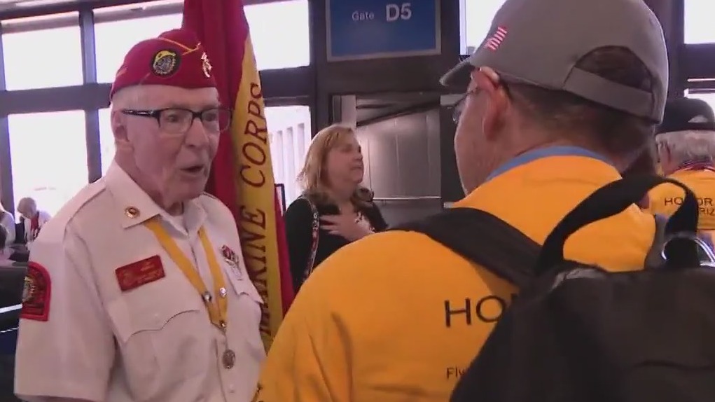 Arizona veterans arrive in D.C. for Honor Flight