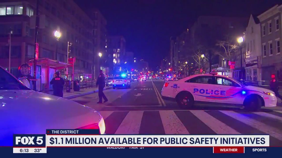 $1M public safety grant for 3 DC neighborhoods