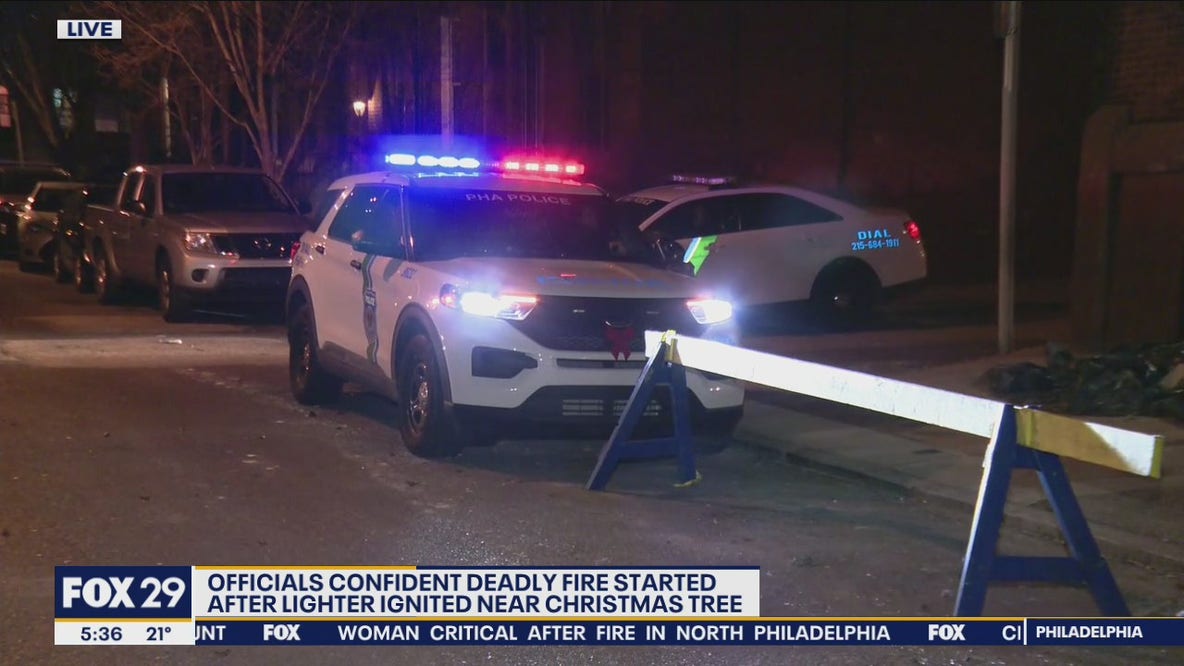 Officials confident deadly fire started after lighter ignited near Christmas tree