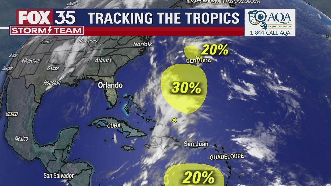National Hurricane Center tracking 3 disturbances in the Atlantic