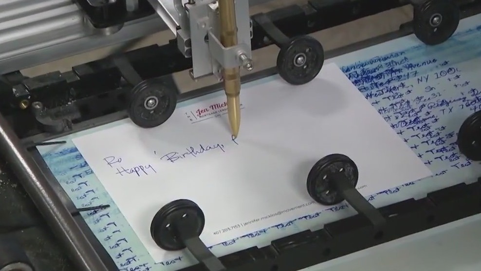 Tempe business uses robots to hand write letters and notes