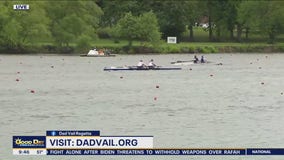 Dad Vail Regatta taking place on Cooper River