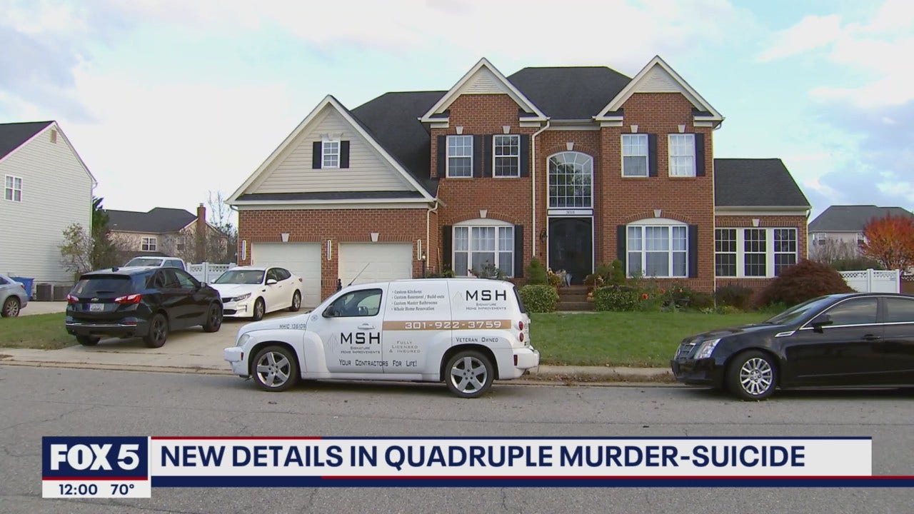 Police investigate quadruple murdersuicide at La Plata home FOX 5 DC