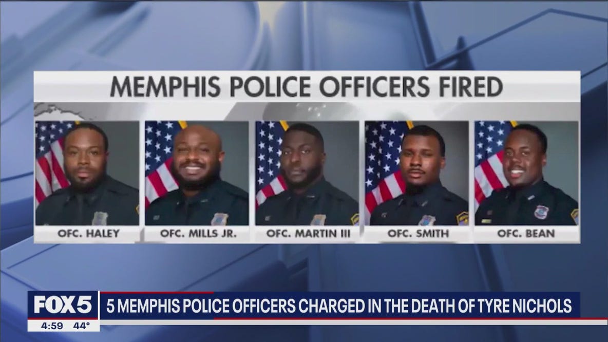 5 Memphis police officers charged in death of Tyre Nichols