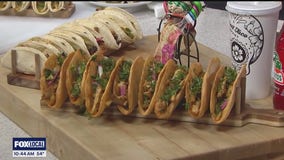 Making chicken shawarma tacos with Detroit Taco Company