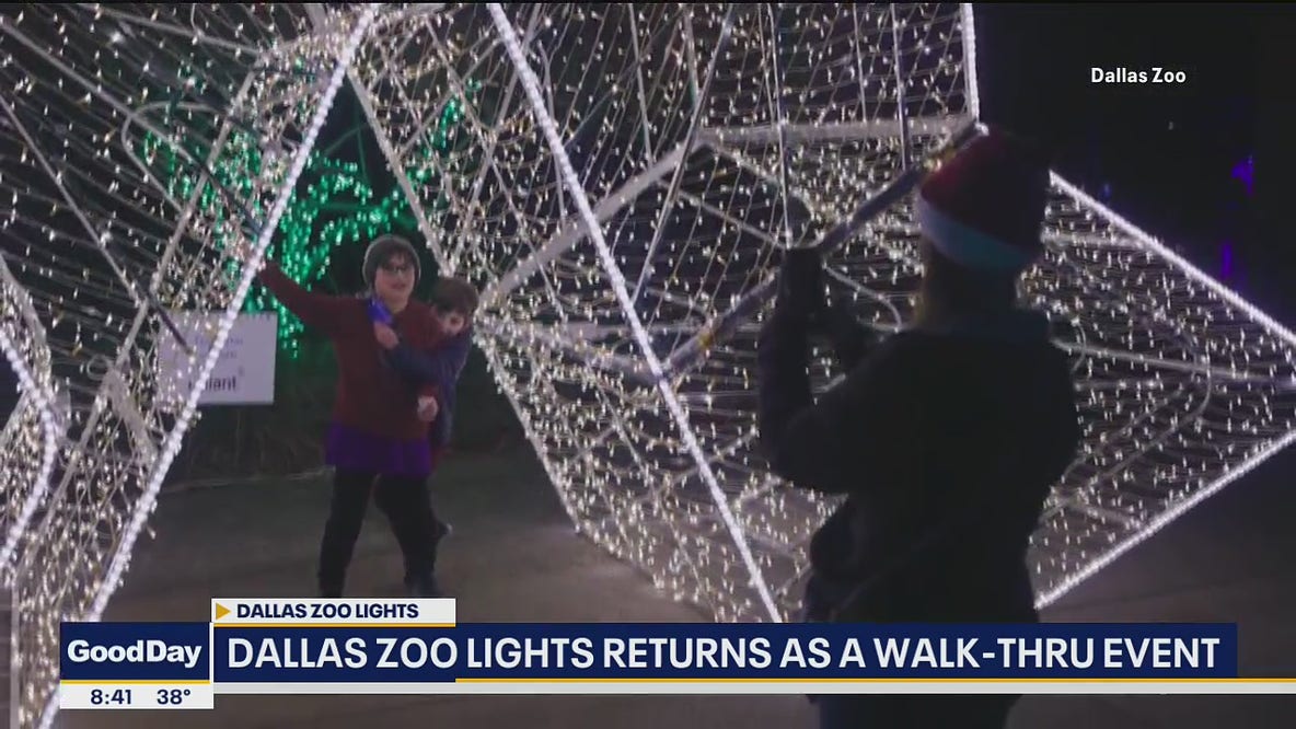 Dallas Zoo Lights reopens as a walk-thru event