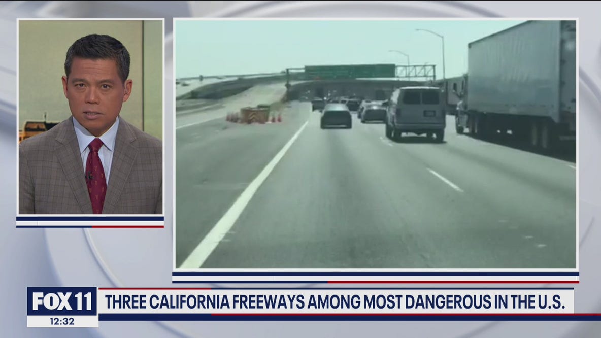California has three of the most dangerous freeways in the US, according to report