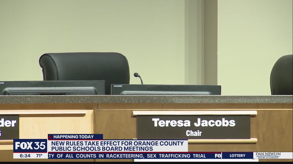 New rules take effect for Orange County Public Schools board meetings
