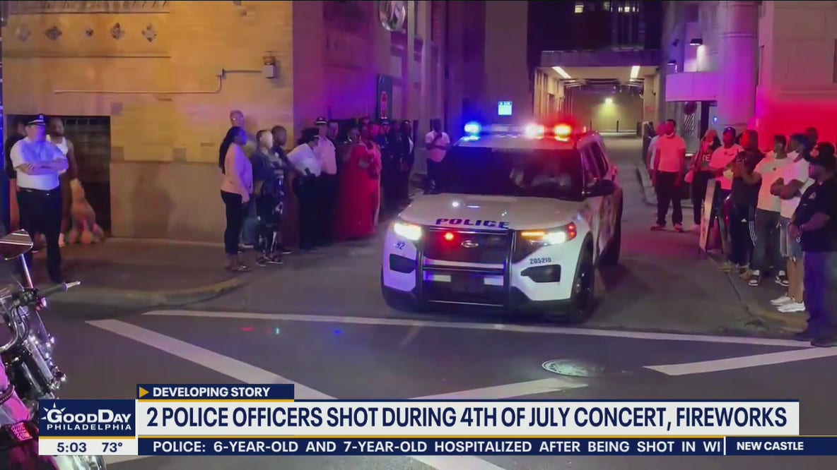 Two police officers shot during 4th of July festivities in Philadelphia