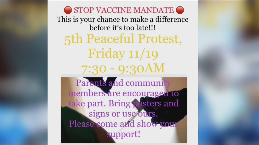 Vaccine mandate protest planned at Granada Hills Charter