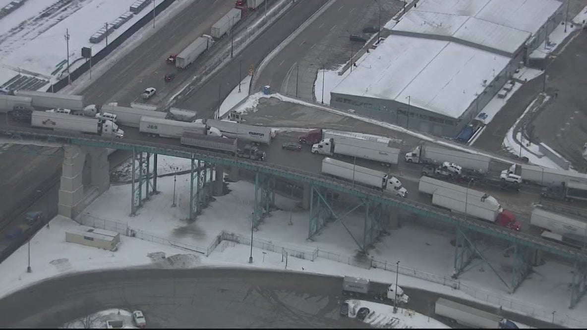 Ambassador Bridge closed due to gridlock of trucker protest