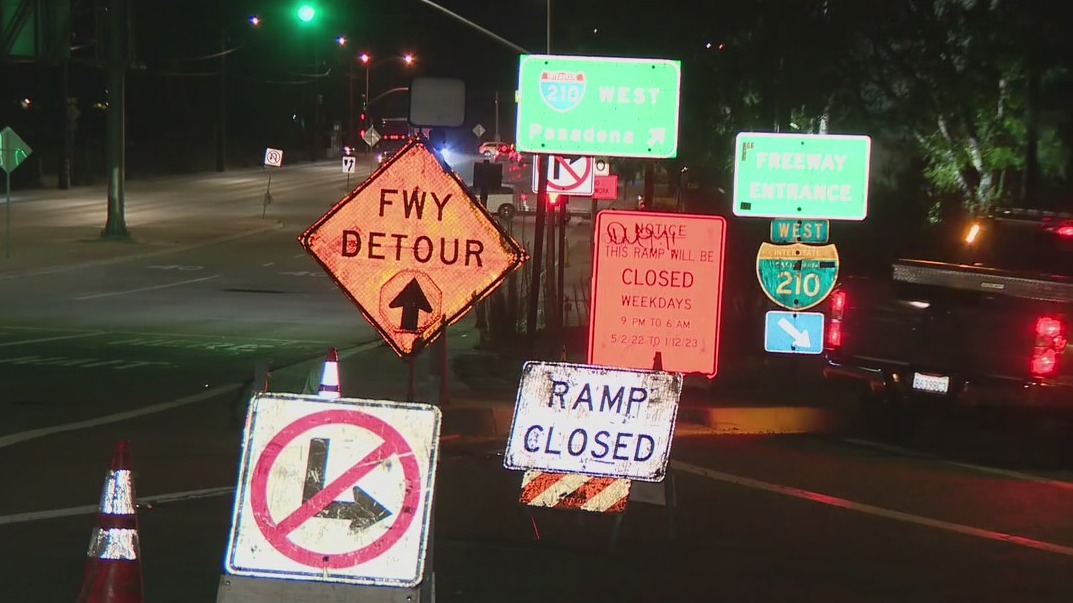 210 Freeway begins 5-day closure in Irwindale