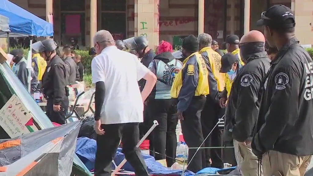Protesters released, UCLA now cleaning campus