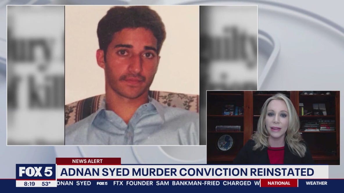 Adnan Syed murder conviction reinstated