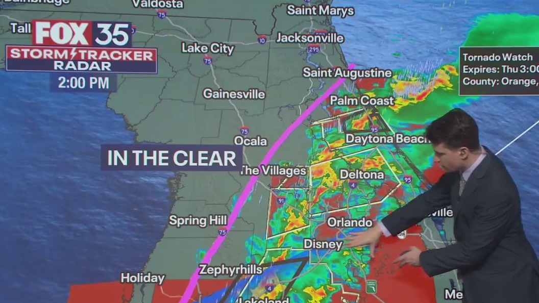 Orlando weather update: 2PM : Tracking severe storms