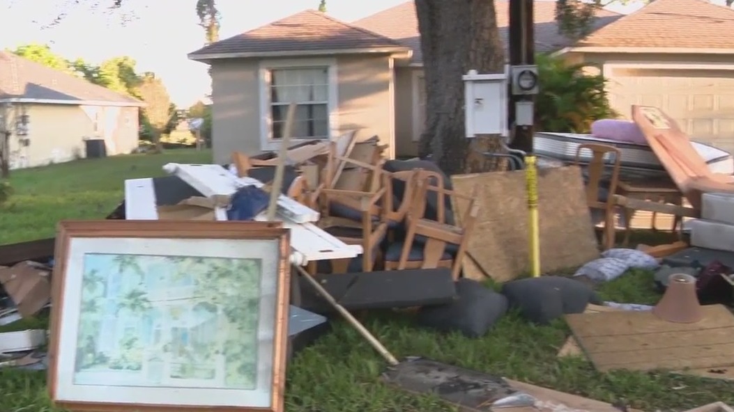 Volunteers help clean up Central Florida neighborhood where residents lost everything after Ian
