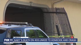 Baby's death tied to another murder, crash