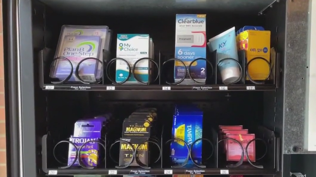 Vending machine addresses sexual health on campus