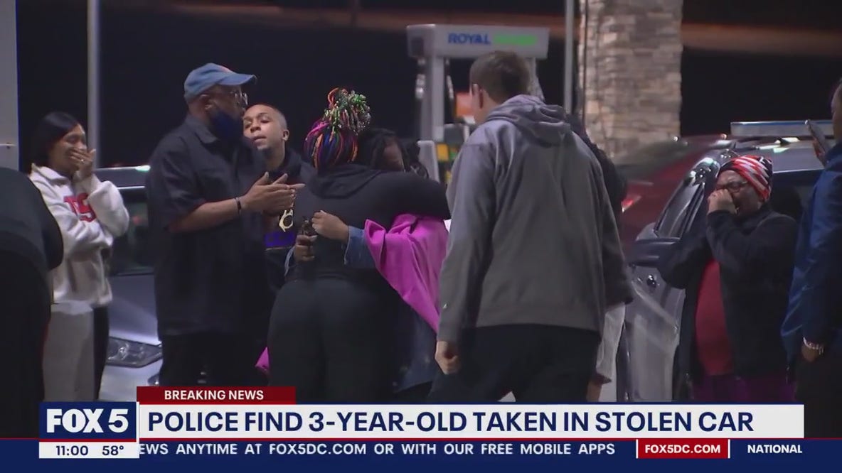 Police find 3-year-old taken in stolen car