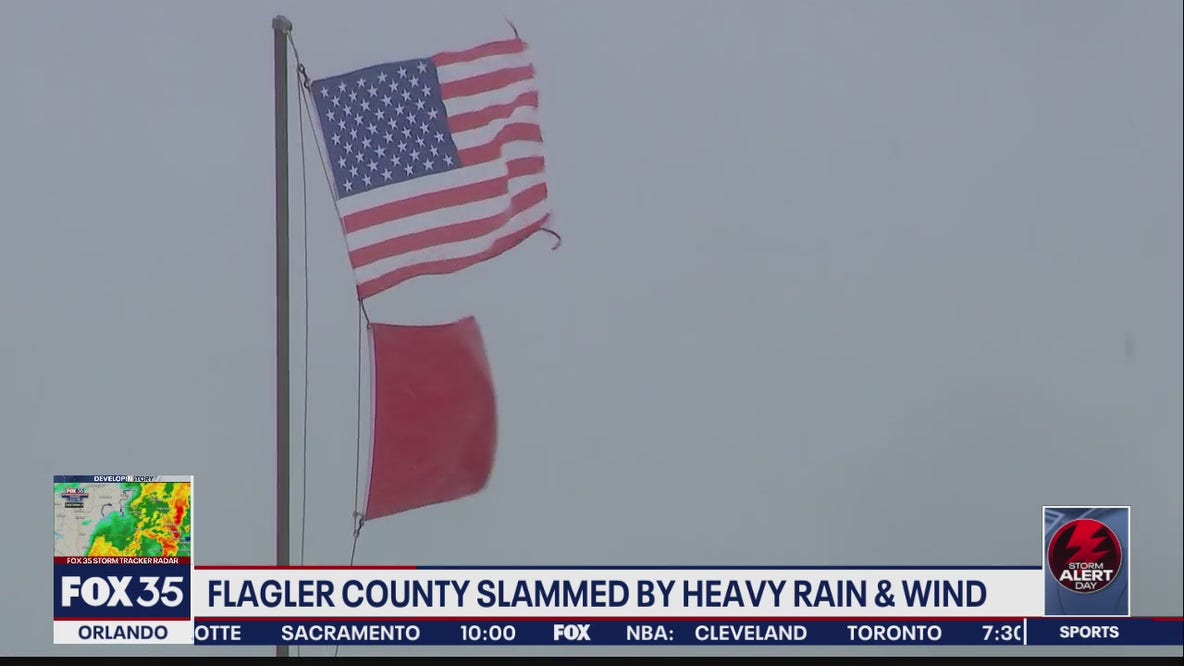 Flagler County slammed by heavy rain, wind