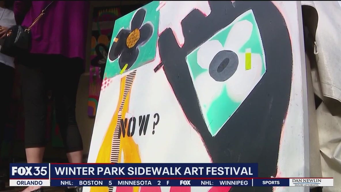 Winter Park Sidewalk Art Festival attracts large crowds this weekend