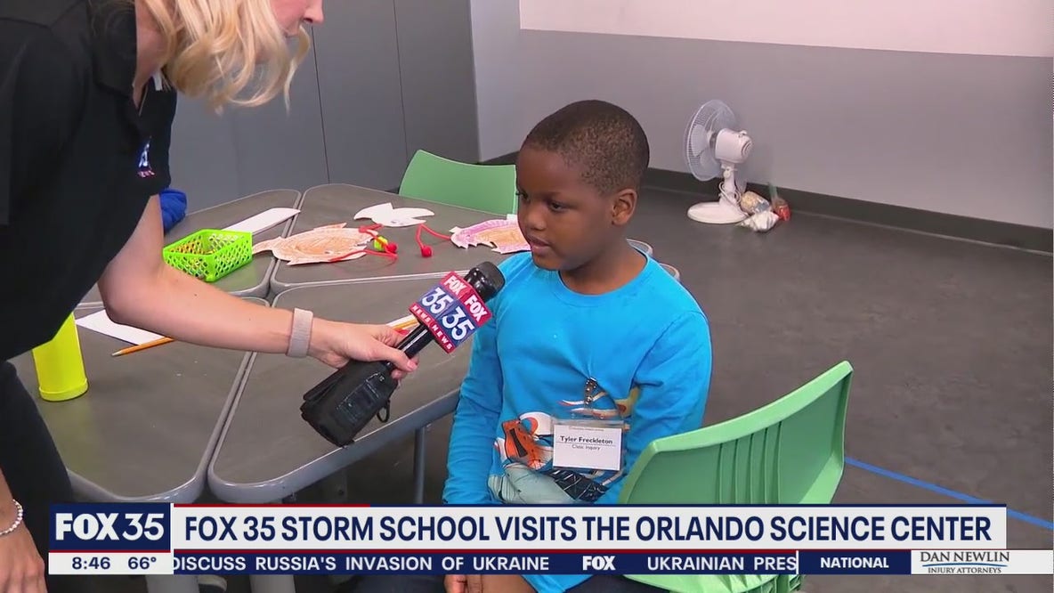 FOX 35 Storm School visits the Orlando Science Center