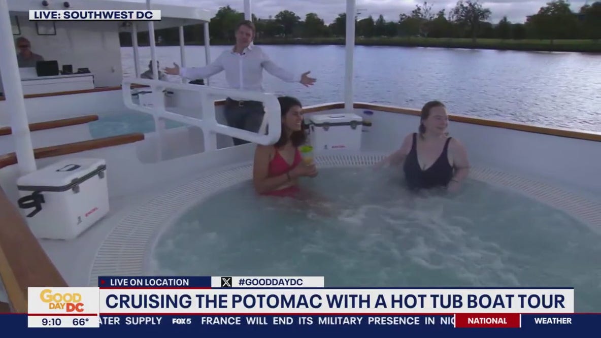 Tucker checks out Sea the City's DC Hot Tub Boat Tour