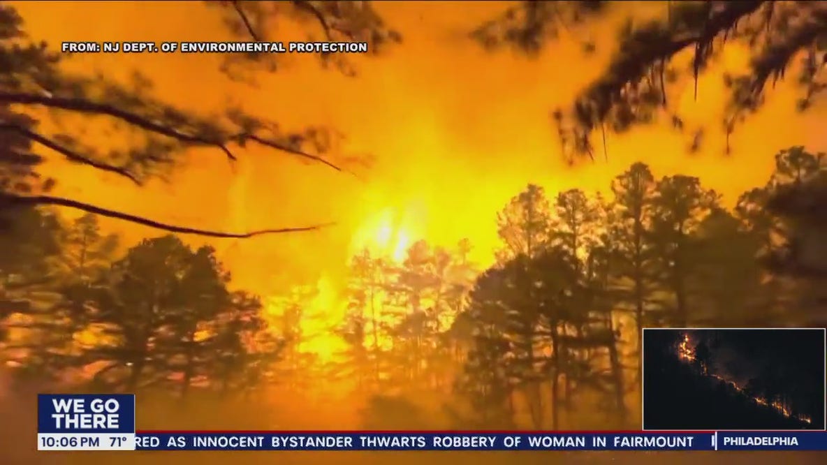 New Jersey wildfire mostly contained after scorching thousands of acres