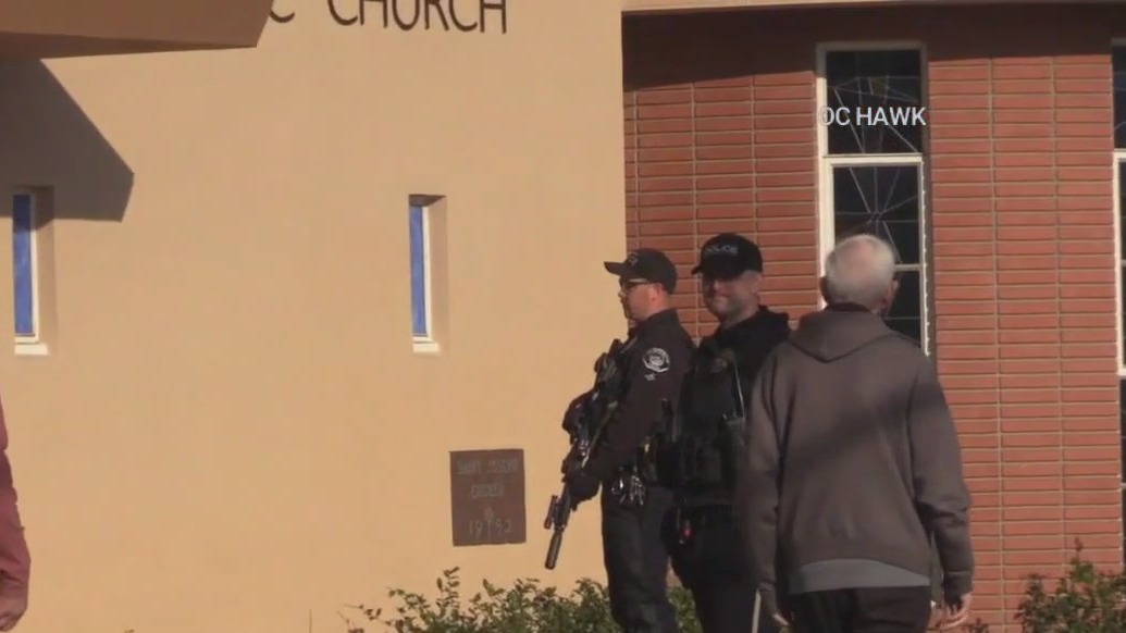 Gun scare stops church service