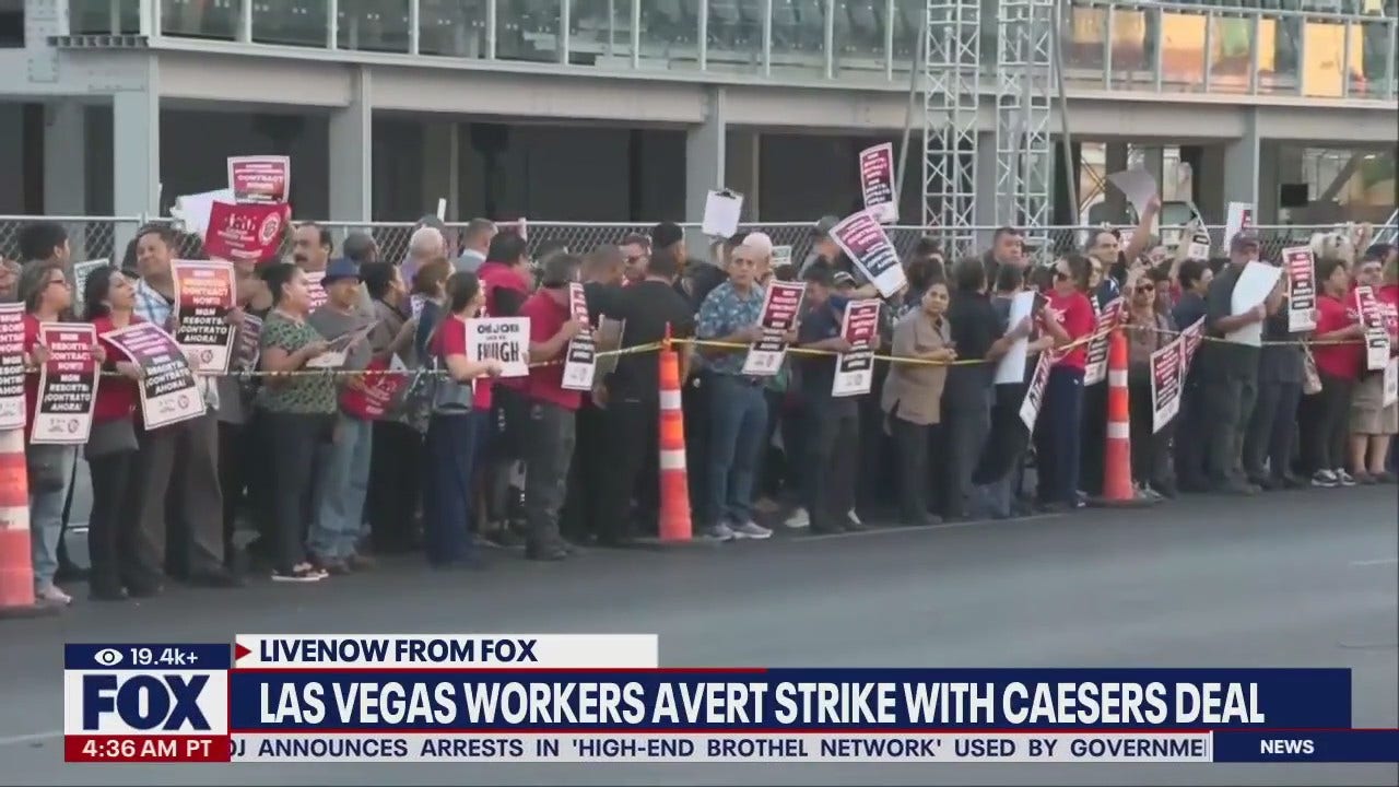 Caesars hotel workers avert Las Vegas strike