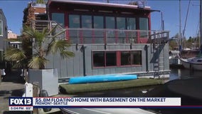 $5.8M floating home with basement in Fremont now on the market