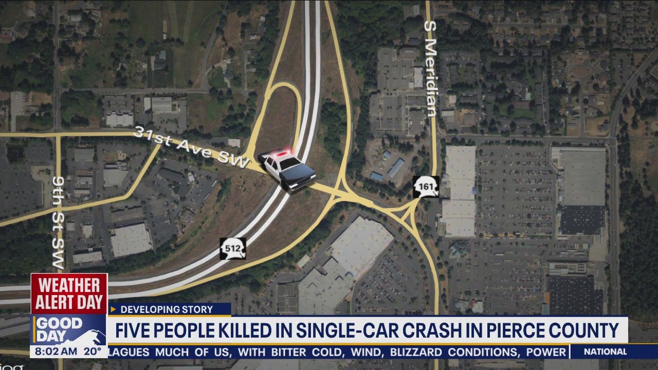 5 people killed in Pierce County car crash FOX 13 Seattle