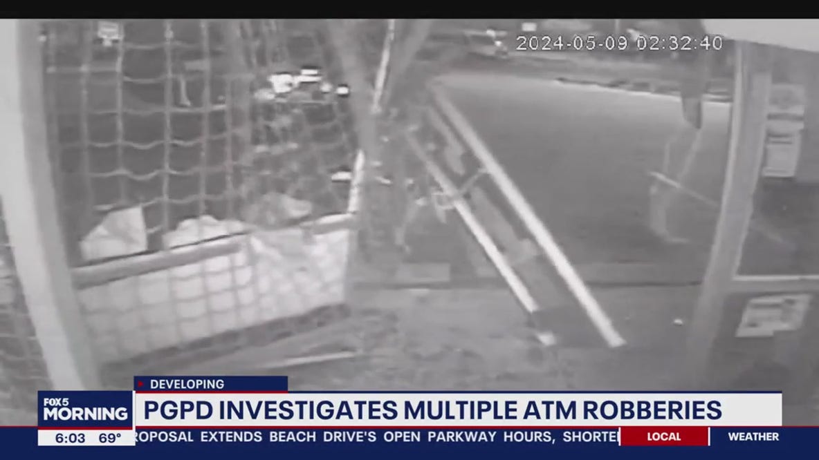 Two ATM robberies caught on camera