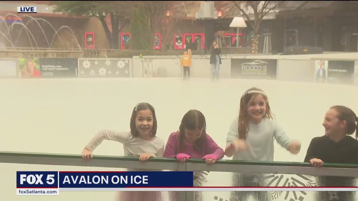 Check out Avalon on Ice, a Rockefeller-inspired ice skating rink in Alpharetta