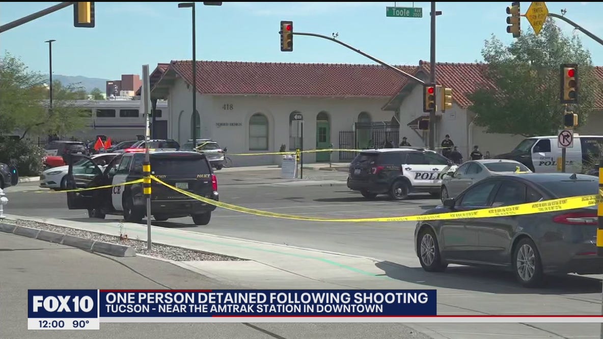 1 detained following shooting at Amtrak station in downtown Tucson