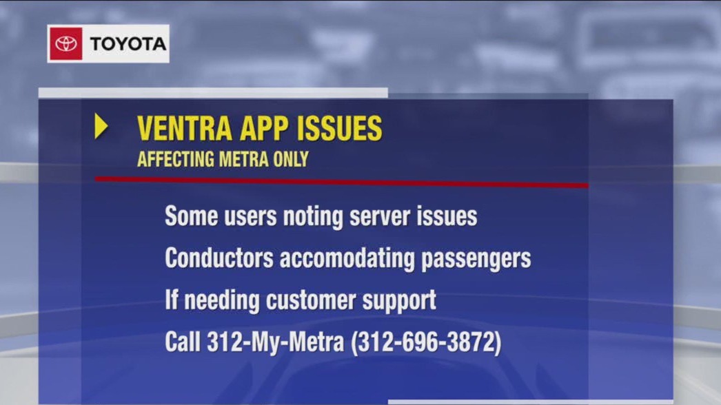 Ventra app hit with more issues during morning rush