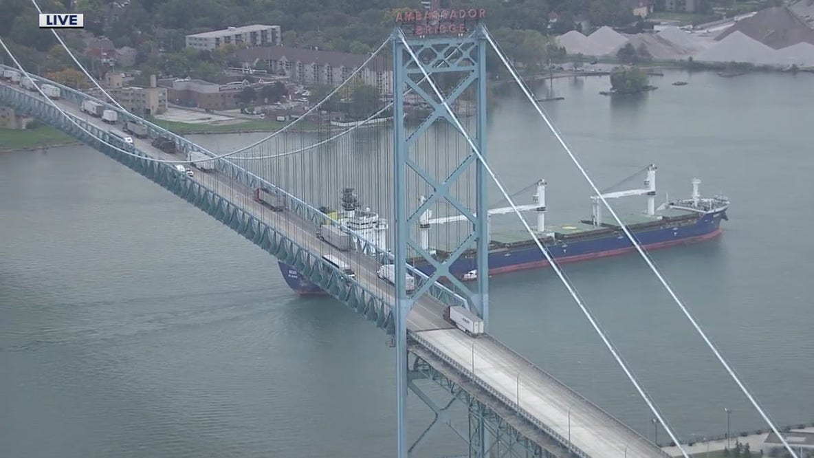 Ambassador Bridge closed as Canadian police investigate explosives in Windsor