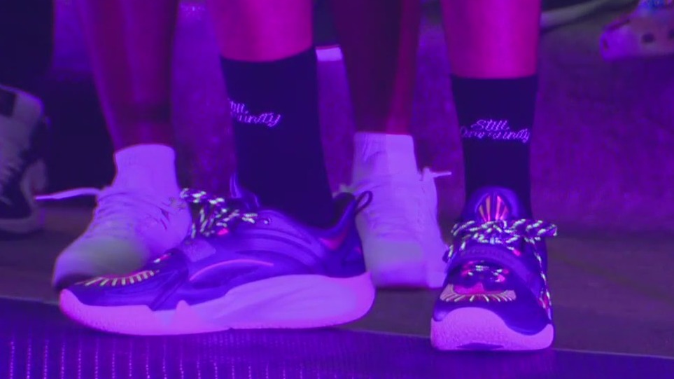 Kyrie Irving visits Deep Ellum to promote release of ANTA KAI 1 shoe