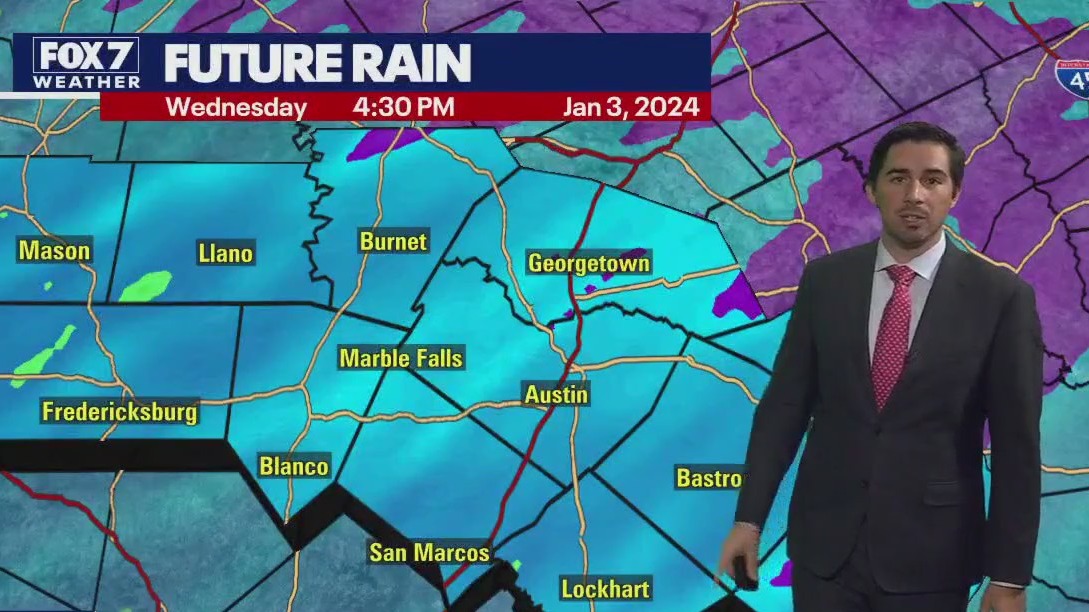 Austin weather Chilly start to 2024