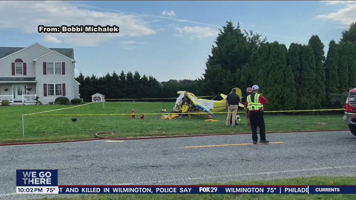 2 dead after small plane crashes in New Jersey, officials say