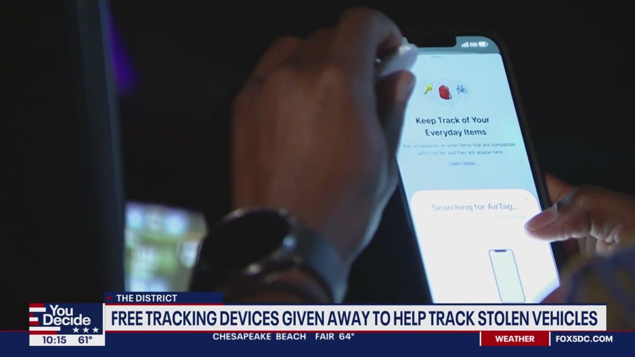 Free tracking devices given away to DC residents who live in carjacking