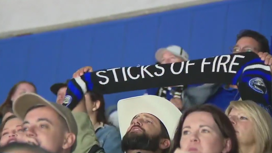Sticks of Fire cheer on the Bolts in playoffs