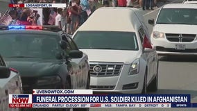 Procession for U.S. Soldier killed in Afghanistan | LiveNOW from FOX
