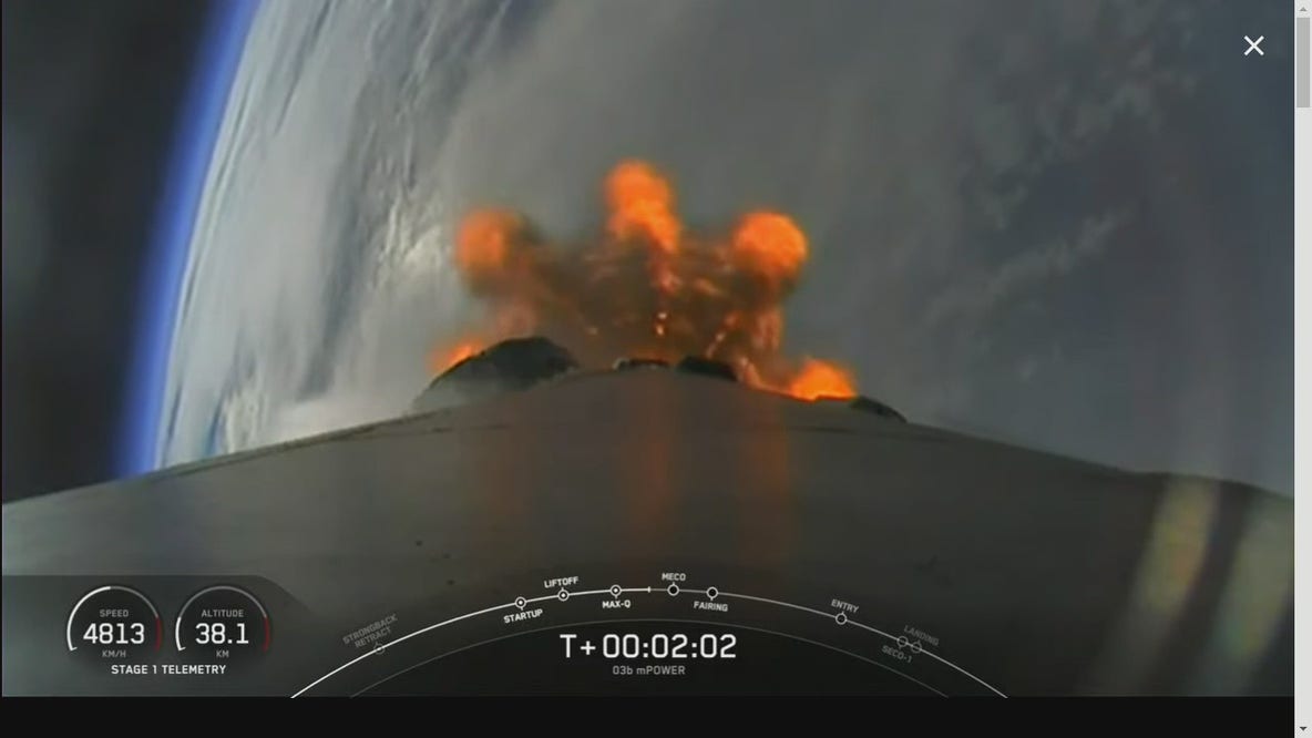 SpaceX launches SES O3b mPOWER mission