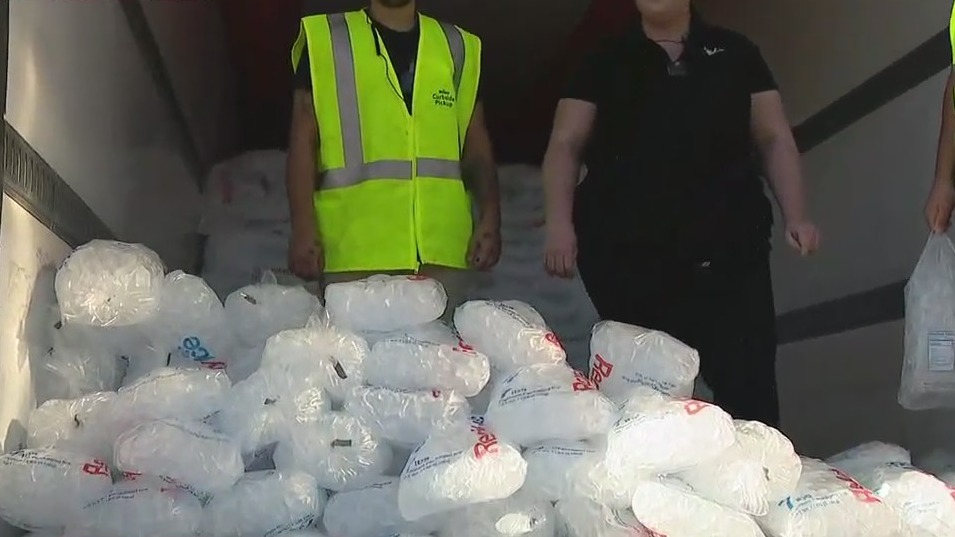FOX 35 Care Force at Wawa in Kissimmee to help residents charge phones, giving out free ice