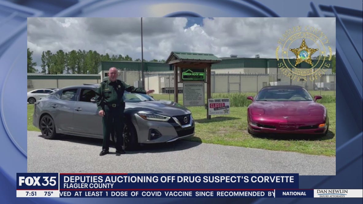Florida drug dealers' Corvette up for auction after being caught with fentanyl: sheriff