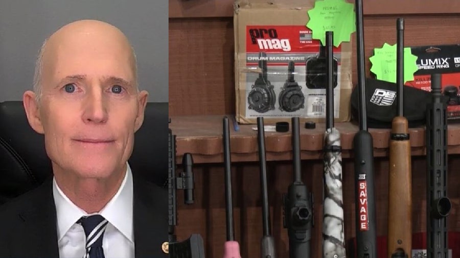 Sen. Rick Scott talks gun control, gun violence