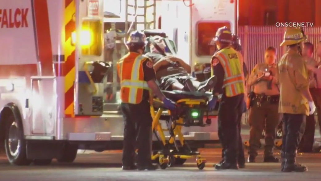 Car hits ambulance in Norwalk