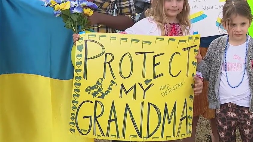Anti-war protest brings together all walks of life in midtown Phoenix, supporting Ukraine