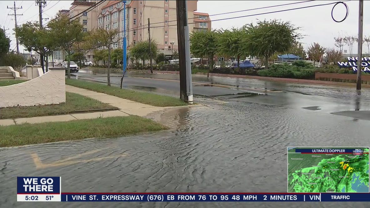 Shore towns experiencing floods and beach erosion as Hurricane Ian roars through New Jersey